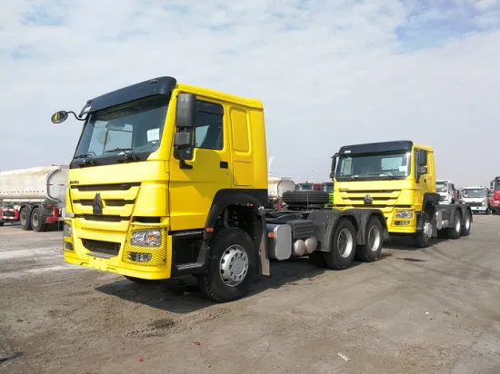 Sinotruk HOWO 6X4 400/430HP 10 roues Heavy Duty Prime Mover A7 H7 N7 8X4 Euro 2 Tri Axle Dumper Benne Shacman FAW Cargo Pull Tow utilisé gros camion de tête de tracteur