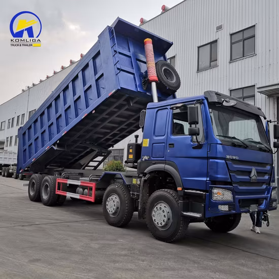 Nouveau utilisé Sinotruk HOWO 12 roues 371HP 420HP 40 tonnes 8X4 Heavy Duty/cargaison de sable/camion/basculement/Dumper/benne/prix du camion à benne basculante
